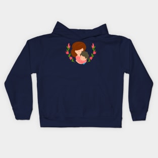 Hug to mom, mother's day or birthday Kids Hoodie